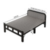 升級加厚加粗支架便攜摺疊床 - 70cm闊 | 家用簡易床鐵架床 | 軟包床頭