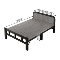 升級加厚加粗支架便攜摺疊床 - 80cm闊 | 家用簡易床鐵架床 | 軟包床頭