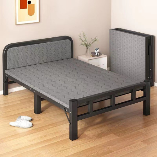 升級加厚加粗支架便攜摺疊床 - 70cm闊 | 家用簡易床鐵架床 | 軟包床頭
