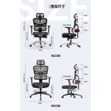 Newtral 腰部自動追蹤 人體工學椅 (標準版) | 可調節頭枕 | 椅背高度可調 | 扶手可調 | 香港行貨