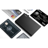 NIID 自動式金屬RFID卡片盒 - 黑色 | 可容納五張卡片 | 自動推出卡片