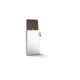NIID 自動式金屬RFID卡片盒 - 銀色 | 可容納五張卡片 | 自動推出卡片
