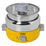 伊瑪牌 Imarflex 1.2公升迷你蒸煮火鍋 | 旋鈕溫控設計 | 不銹鋼內鍋 | 香港行貨