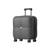 MGOB 20吋沙發紋萬向輪行李箱 - 黑色 | YKK拉鏈 | 1.7mm加厚外殼 | TSA海關鎖
