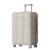 MGOB 24吋沙發紋萬向輪行李箱 - 米白 | YKK拉鏈 | 1.7mm加厚外殼 | TSA海關鎖