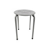 可疊放鐵凳 - 灰色 | 圓孔透氣碳鋼摺凳疊放椅子