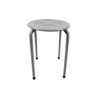 可疊放鐵凳 - 灰色 | 圓孔透氣碳鋼摺凳疊放椅子