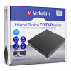 Verbatim 超薄便攜式CD/DVD外置刻錄光碟機 (USB 2.0) (66817) | USB即插即用 | 支援Windows Mac OS | 香港行貨
