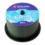 Verbatim CD-R Branded (50片筒裝)(94691) | 700MB 容量 | 高速52X紀錄