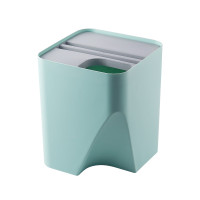 可疊式分類乾濕分離垃圾桶 - 淺藍高款 | 自由組合疊加 | 分類垃圾桶 | 回收桶