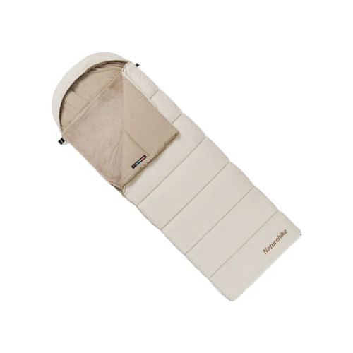 Naturehike BE400 電熱信封式睡袋 (CNK2300SD021) | 3檔溫控 | 不含充電寶 | 適合溫度範圍 -1~2℃ -啡色 右拉鏈