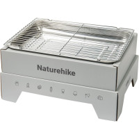 Naturehike 便攜速燃炭燒烤爐 (CNK2300CW012) | 含24塊速燃炭 | 2秒速燃木炭 -灰色L 