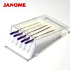 JANOME 真善美縫紉機原廠進口機針14# (5支裝) | 紫針彈性料適用防跳線