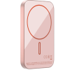 Momax Q.Mag X 超薄磁吸流動電源 (5000mAh) - 粉紅 | 自動感應充電 | 磁性卡扣設計 | 香港行貨
