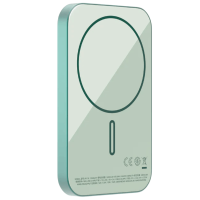 Momax Q.Mag X 超薄磁吸流動電源 (5000mAh) - 綠色 | 自動感應充電 | 磁性卡扣設計 | 香港行貨