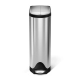 simplehuman 18L不銹鋼蝴蝶蓋腳踏垃圾桶 (CW2058) | 防指紋設計 | 靜音關蓋 | 香港行貨