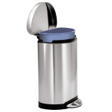 simplehuman 10L半圓不銹鋼腳踏垃圾桶 (CW1833) | 防指紋設計 | 靜音關蓋 | 香港行貨