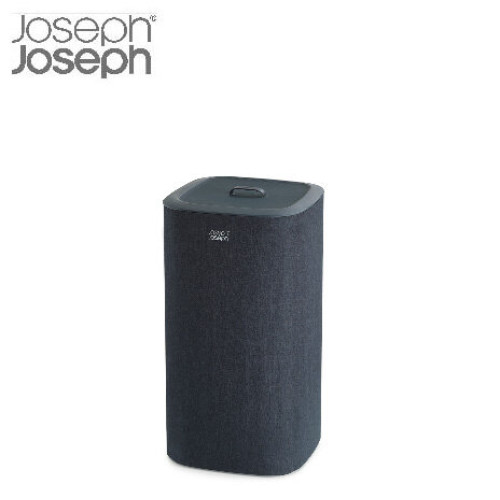 Joseph Joseph Tota 雙隔分類洗衣籃 - 60升 (黑色) | 兩格30升分隔袋 | 易於攜帶的提手