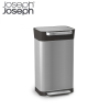 Joseph Joseph Titan 30L 壓縮垃圾桶 (不銹鋼) | 壓縮3倍體積 | 頂蓋除味盒