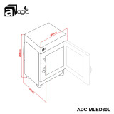 aMagic 30L單屏旋鈕調節電子防潮箱 | 25%-70%RH無極濕度調節 | 香港行貨【代理直送】