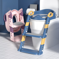 Bestbaby 兒童折疊馬桶梯坐墊 - 藍色 | 6檔高度 | PU軟墊 不含安裝