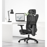 Hbada P1 人體工學雙層網布辦公椅 - 黑色(標準版) | 7大人體工學設計 | 145°大角度可躺 | 2D可調頭枕 | 升降旋轉腰靠