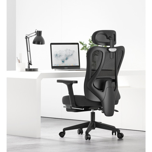 Hbada P1 人體工學雙層網布辦公椅 - 黑色(標準版) | 7大人體工學設計 | 145°大角度可躺 | 2D可調頭枕 | 升降旋轉腰靠