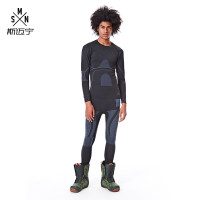 SMN 滑雪專用男款彈力保暖底層衣褲套裝 - XL| 保暖吸汗透氣 | 高彈力舒適