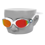 GOMA CF9500M 防霧抗UV泳鏡 反光鏡面 - 白框