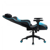 Zenox Saturn MK2 皮面電競椅 - 天藍 | 90º-180º後仰 | PU 磁吸扶手 | 香港行貨 【代理直送】