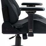 Zenox Saturn MK2 皮面電競椅 - 碳黑 | 90º-180º後仰 | PU 磁吸扶手 | 香港行貨 【代理直送】