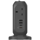 Momax ONEPLUG PD20W 2A2C 7位USB直立式拖板 -黑色 (US18UKE) | PD3.0 USB-C | IEC 60884-2-7認證 | 香港行貨