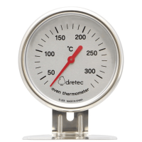 Dretec 焗爐溫度計 (O-323) | 50-300℃測量 | 每檔10℃顯示