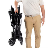 Baichen Medical EC8003 碳纖維摺疊電動輪椅 - 雙電池款| 僅重12.5KG | 真超輕單手可提 | 全碳纖維車架 | 全自動電磁剎車二合一手動/電動輪椅 - 香港三個月產品保養 【一件包郵】