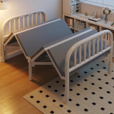 家用簡易床四折摺疊床 - 黑色100cm | 輕鬆收納床 | 無需安裝 | 加寬床面