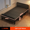 家用簡易床四折摺疊床 - 黑色120cm | 輕鬆收納床 | 無需安裝 | 加寬床面