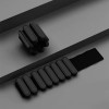 1lbs矽膠負重手環 - 黑色一對 (總重450g) | 可綁手/腿使用