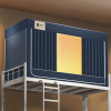 室內單人獨立遮光帳篷床 - 三開門藍色 | 0.8m寬度床適用 | 五面密封遮光 | 封閉式蚊帳床