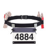 馬拉松比賽號碼布反光掛腰帶 - 黑色 | 可掛能量補充包