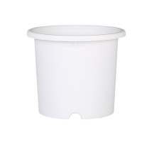 IRIS OHYAMA 10號圓型花盆連托盤 - 白色 | 15L容量 | 32.8cm直徑