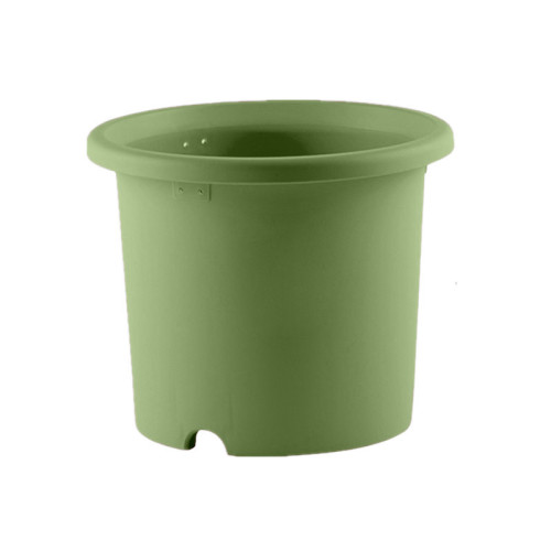 IRIS OHYAMA 6號圓型花盆連托盤 - 淺綠 | 3L容量 | 20.3cm直徑
