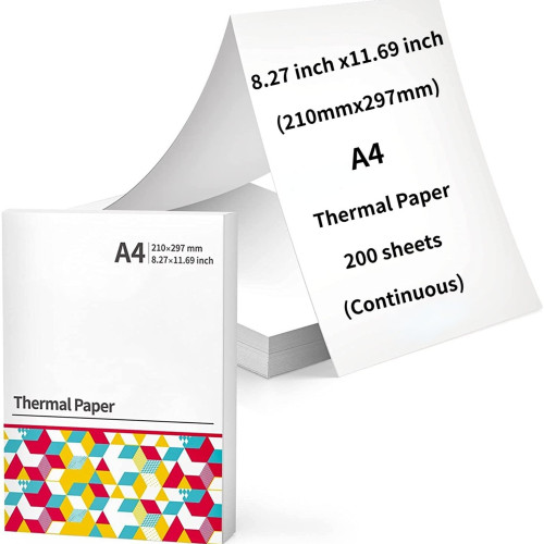 A4 速乾連續款熱敏打印紙 210mm*297mm *200張 (適用於M08F/Q302/M83系列印表機)