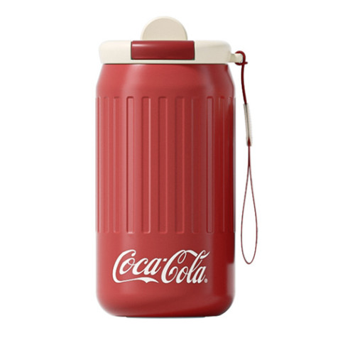 可口可樂聯名不鏽鋼保溫杯-復古紅450ml | 6小時長效保溫冷凍 | 特色復古造型