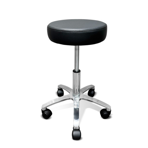 可升降旋轉圓椅 | 美容理髮專用凳子 - 金屬腳黑色