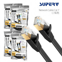 SUPERV Network Cable Cat7 | 網絡線 LAN 線 [6長度] 2米 - 黑色