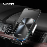 SUPERV 15W 自動感應無線車充支架 | 車載無線充電支架 - 黑色