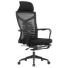 辦公室 家用懶人電腦椅 | 多功能可躺椅 - 電鍍合金腳黑色