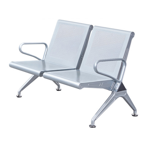 雙人位座椅連排椅 大堂公共座椅 | 等候長椅子 | 體育館醫院銀行連排椅 - 閃銀雙人座