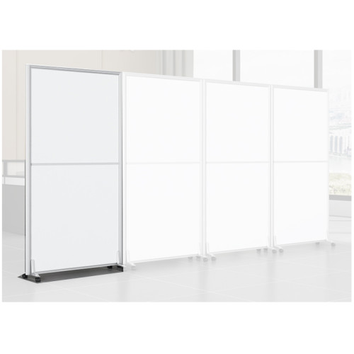 辦公室活動可移動板 屏風板 | 辦公摺疊隔間移動板- 1米*1.8米板式含配件 (單片) | 獨立拼裝款 | 帶兩個支架腳