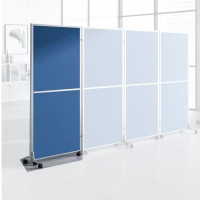 辦公室活動可移動板 屏風板 | 辦公摺疊隔間移動板- 1米*1.8米板式含配件 (單片) | 獨立拼裝款 | 帶兩個支架腳